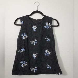 Ann Taylor sleeveless lace top